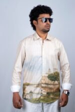 Men's Scenic Landscape Print Shirt - Image 3