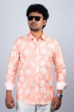 Men's Tropical Floral Print Shirt - Image 4