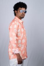 Men's Tropical Floral Print Shirt - Image 3