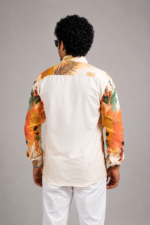Men's Abstract Tropical Print Shirt - Image 6