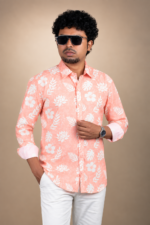 Men's Tropical Floral Print Shirt